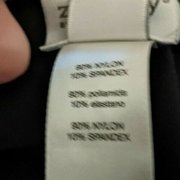 Zenergy by Chico's Crop Knit Pants Women's Size M Black Stretch Straight Leg - Picture 6 of 9